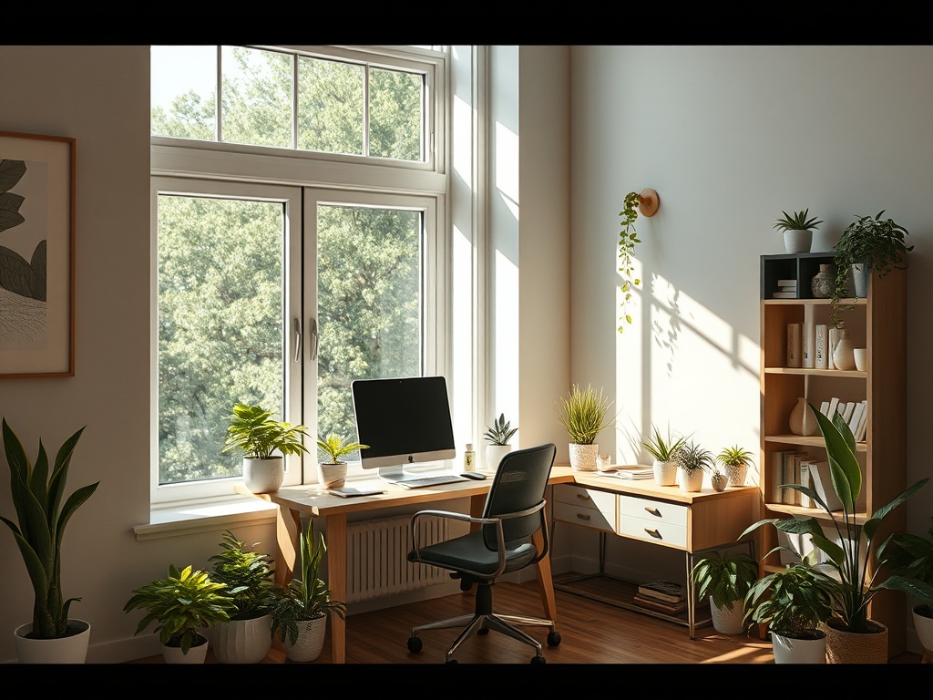 Большой рабочий стол у окна Большой рабочий стол у окна